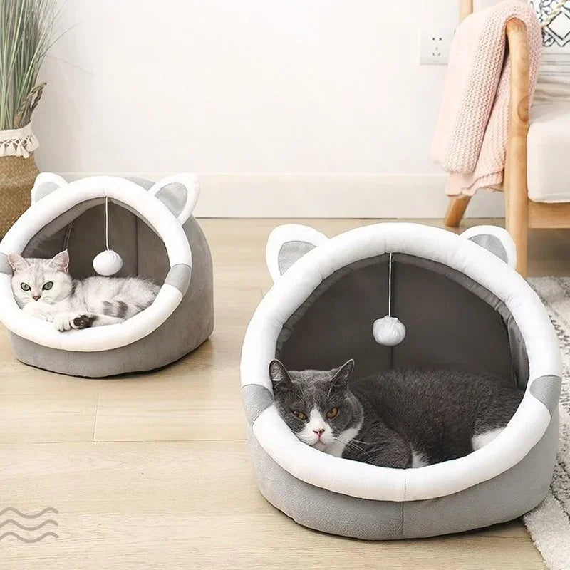 CozyPaws Luxe Cat  Nest – The Ultimate Plush Bed for Pets