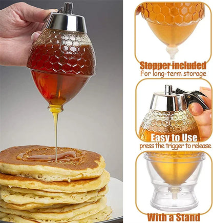 BeeFlow Squeeze Bottle and Honey Dispenser