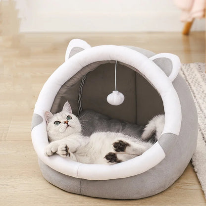 CozyPaws Luxe Cat  Nest – The Ultimate Plush Bed for Pets