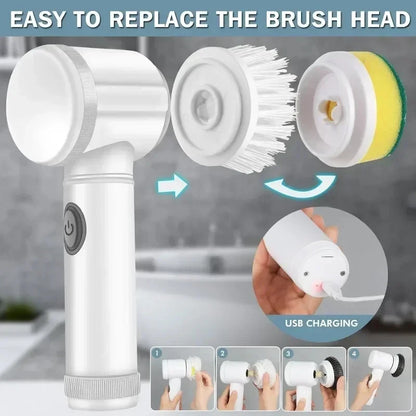 Mijia Bathroom Spin Scrubber: cepillo de limpieza eléctrico versátil con carga USB