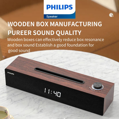 Philips SPA3809 wireless music speaker placed on a table, perfect for home or office use. Vitoi-Store